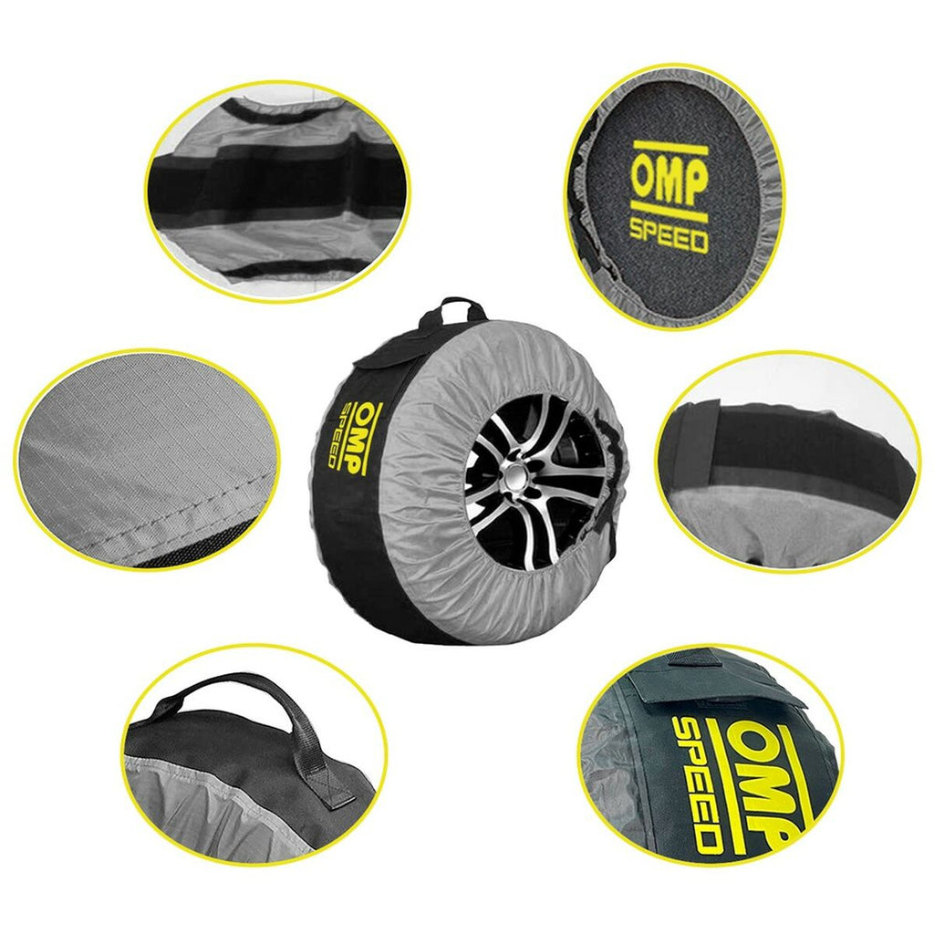 Omp Tyre Cover Set Omp Speed (4 Stuks) (32 Cm)